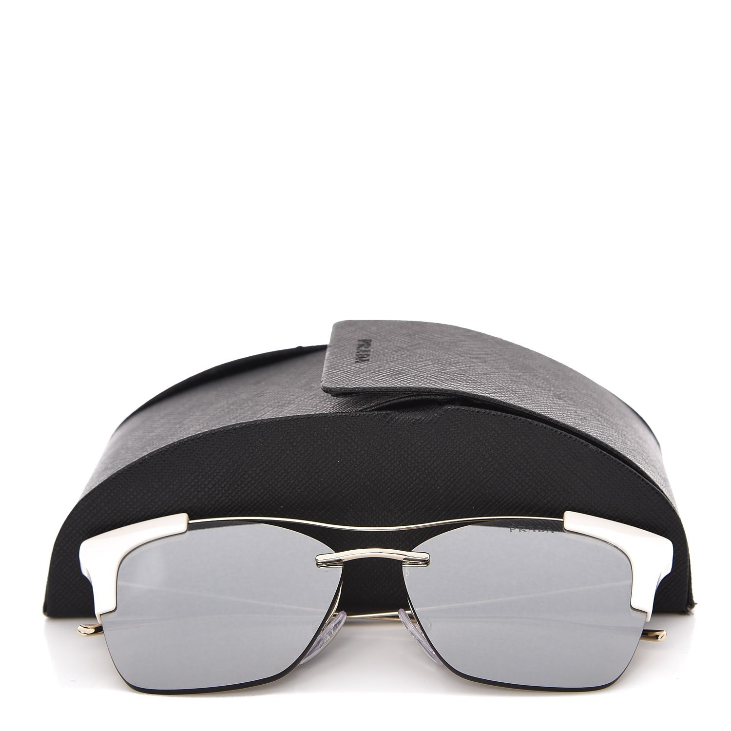 Prada Cat Eye Sunglasses SPR 21U White 9 of 16