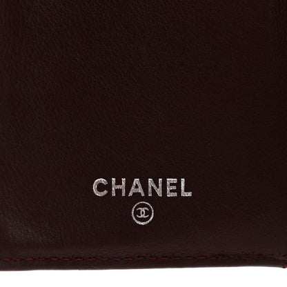 Chanel Calfskin Diamond Stitched Flap Wallet Black 6 of 12