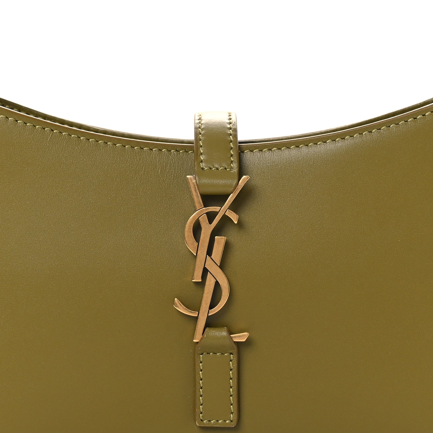 Saint Laurent Smooth Calfskin Le 5 A 7 Hobo Mini Olive Drab 8 of 10