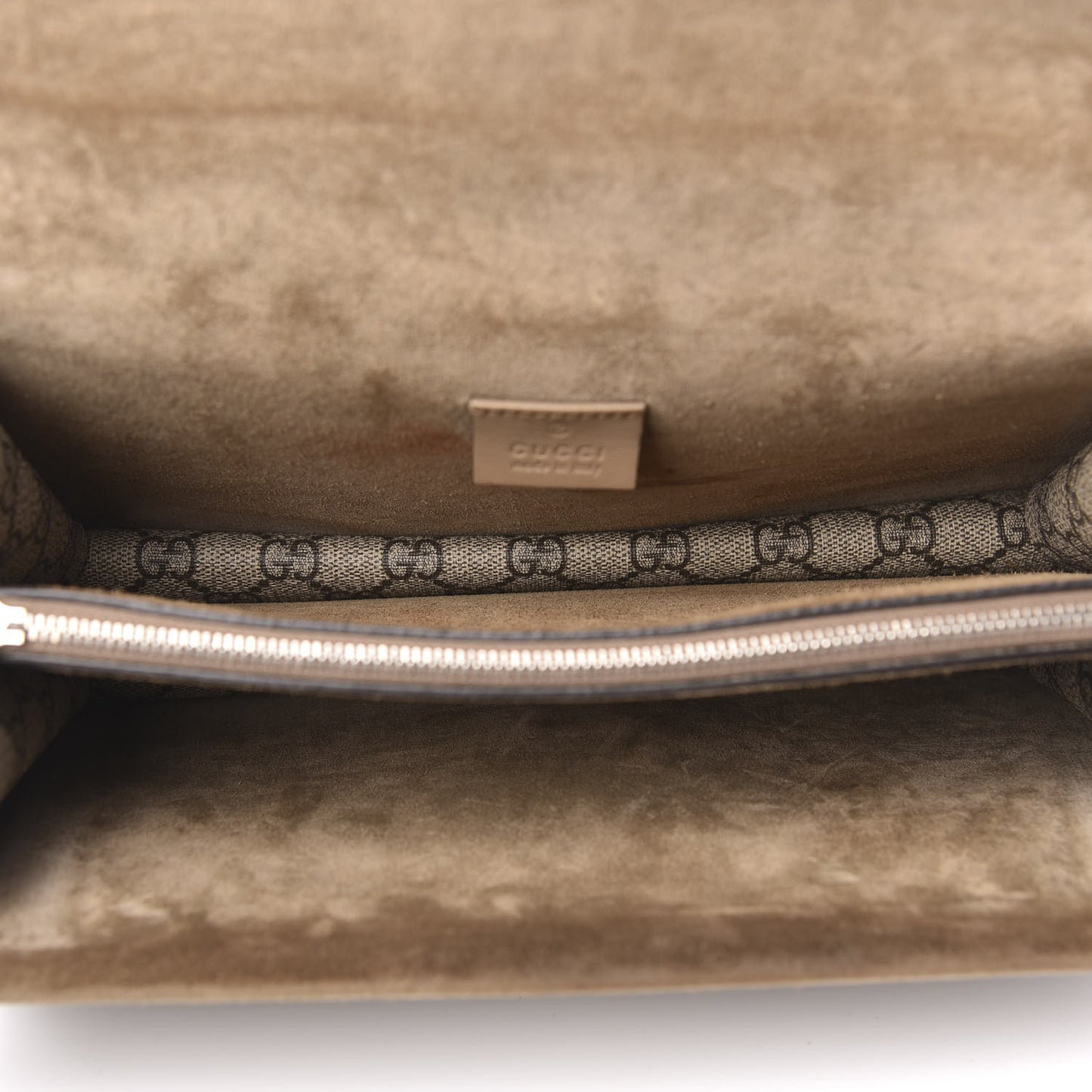 GG Supreme Monogram Small Dionysus Shoulder Bag Taupe