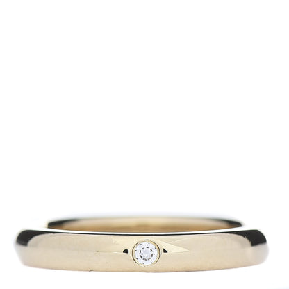 Tiffany 18K Yellow Gold Diamond Elsa Peretti Band Ring 48 4.5 1 of 5