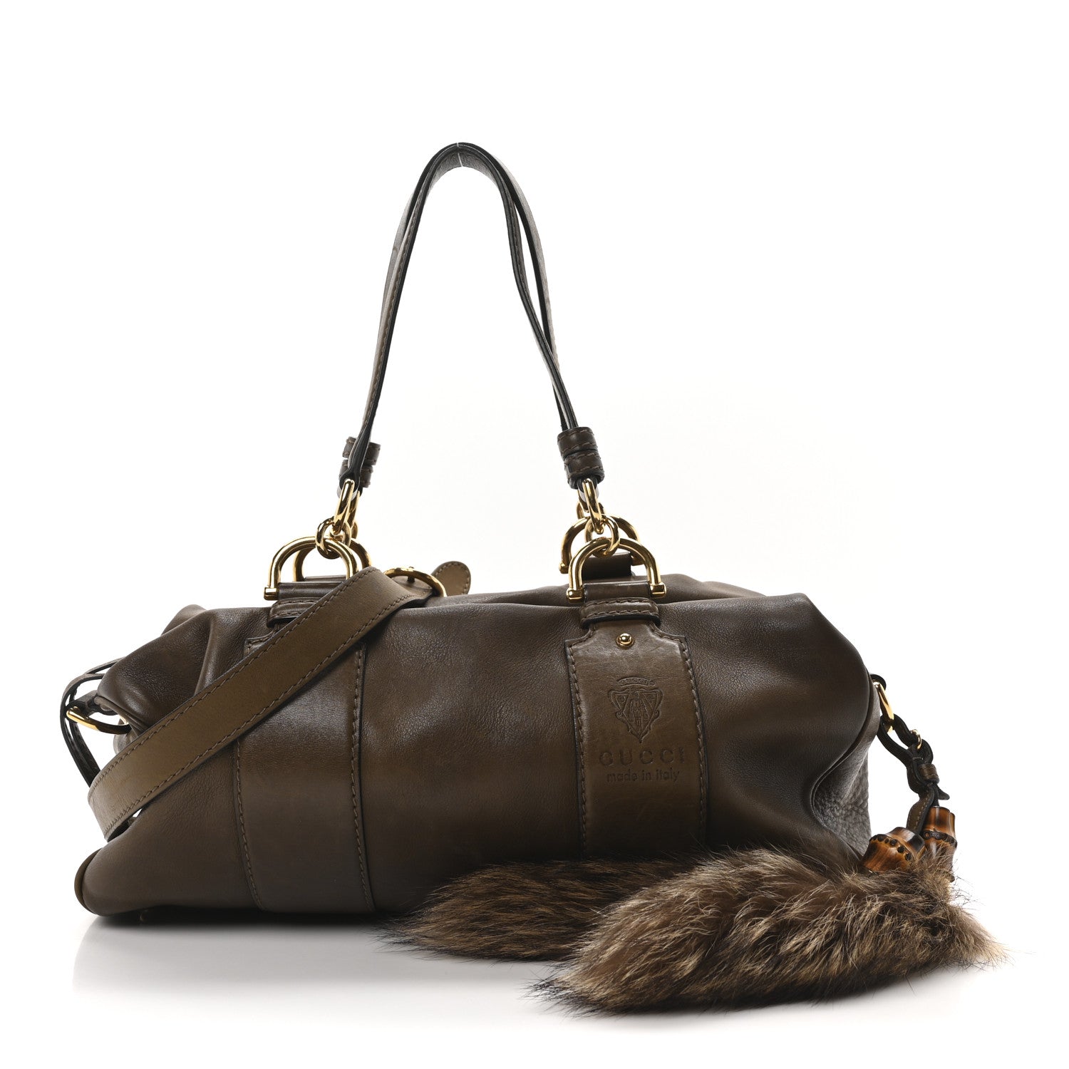 Gucci Calfskin Smilla Shoulder Bag Winter Leaf 1 of 9