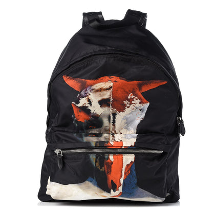 Givenchy Nylon Calfskin Bull Skull Backpack Black 1 of 14