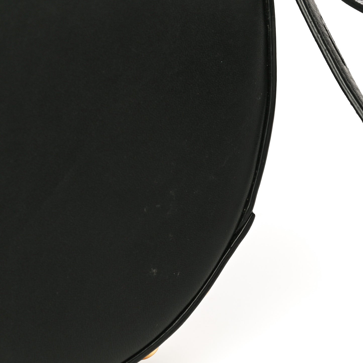 Calfskin Small Lia Sling Black Pale Gold Hardware