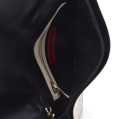 Valentino Garavani Nappa Rockstud Wristlet Clutch Black Light Ivory 5 of 9