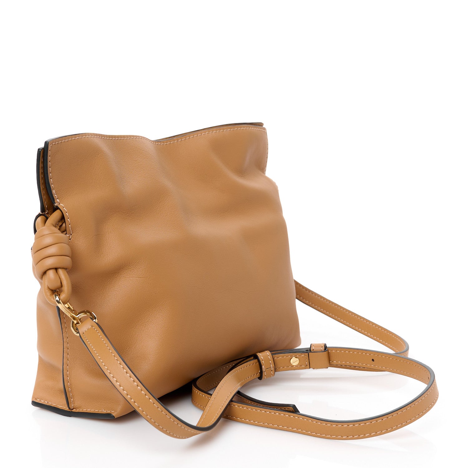 Loewe Calfskin Mini Flamenco Knot Clutch Warm Desert 3 of 10
