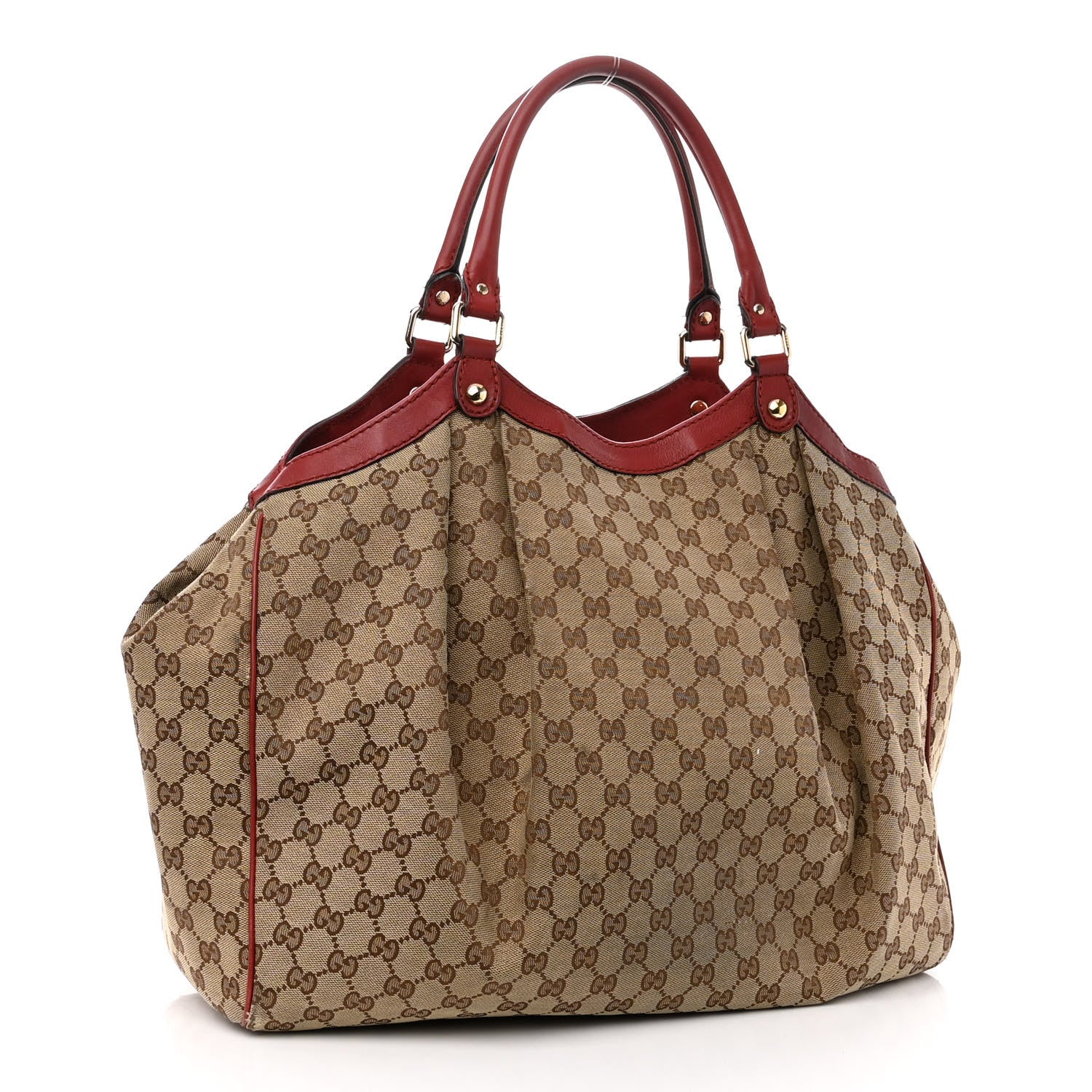 Gucci Monogram Large Sukey Tote Dark Red 3 of 12