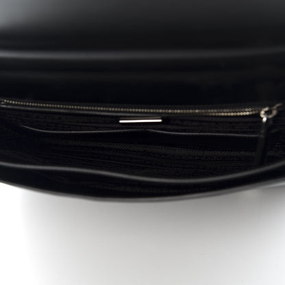 Prada Saffiano Travel Briefcase Black 4 of 9