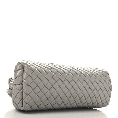 Bottega Veneta Nappa Intrecciato Small The Lauren 1980 Clutch With Chain Sterling 4 of 9