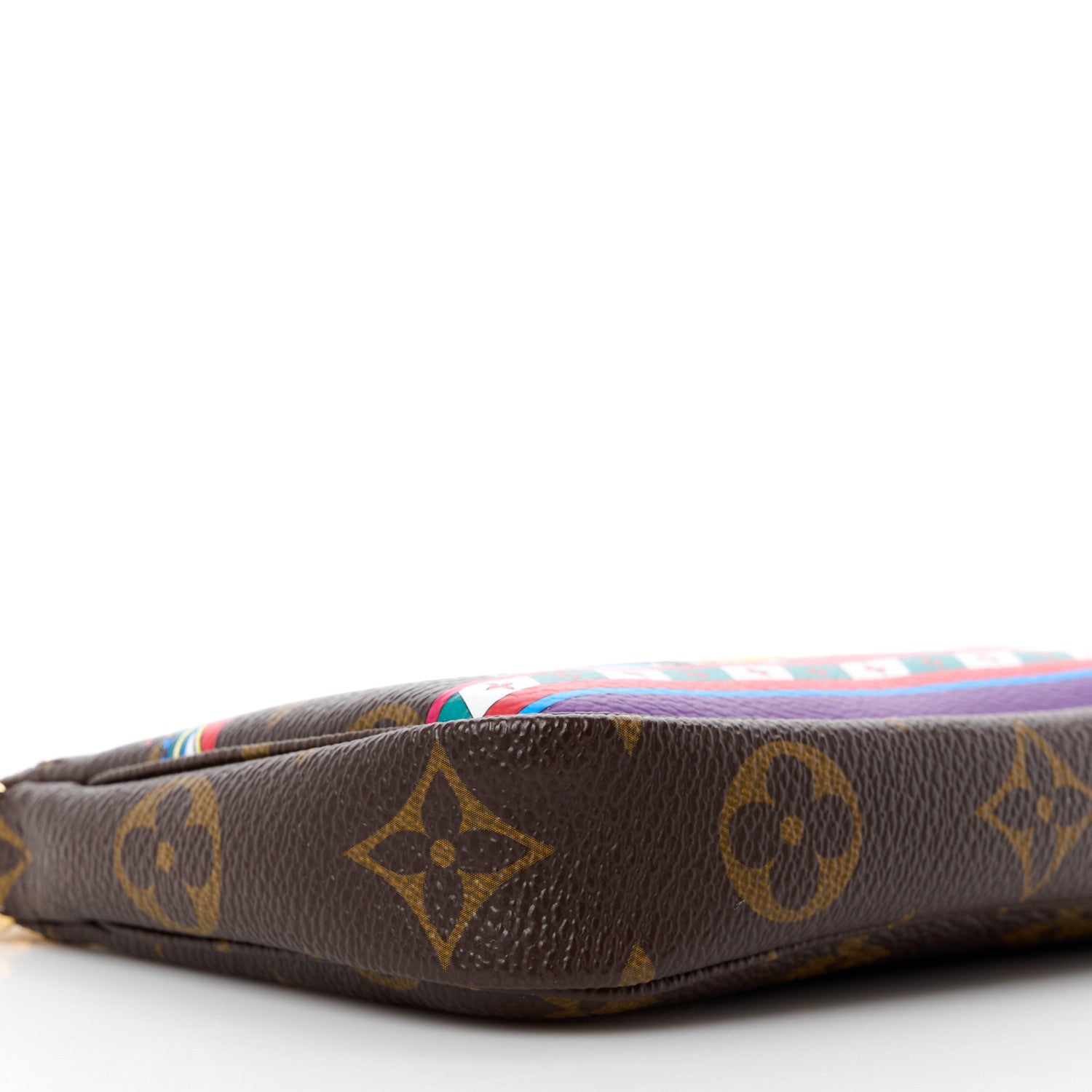 Louis Vuitton LOUIS VUITTON Monogram 2020 Christmas Animation Bumper Cars Mini Pochette Accessories Coquelicot 9 of 10