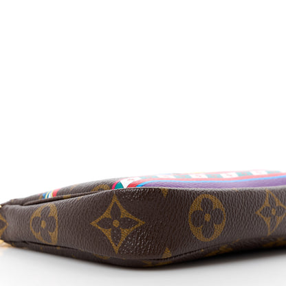 Louis Vuitton LOUIS VUITTON Monogram 2020 Christmas Animation Bumper Cars Mini Pochette Accessories Coquelicot 9 of 10