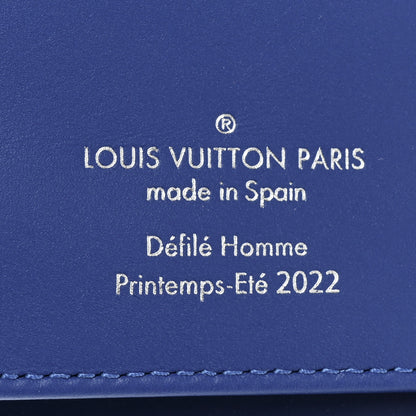 Louis Vuitton Taurillon Illusion Zippy Vertical Wallet Bleu Rose 8 of 13