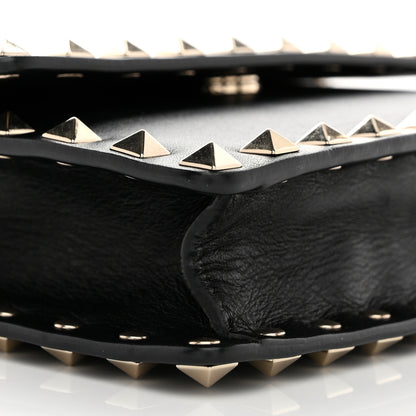Valentino Garavani Vitello Mini Rockstud Wallet on Chain Black 9 of 12