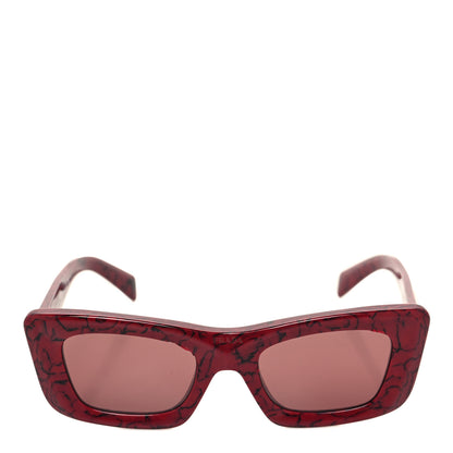 Prada Acetate Symbole Sunglasses SPR 13Z Red Marble 2 of 8
