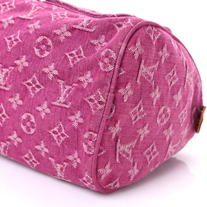 Louis Vuitton Monogram Denim Neo Speedy Fuchsia 9 of 13