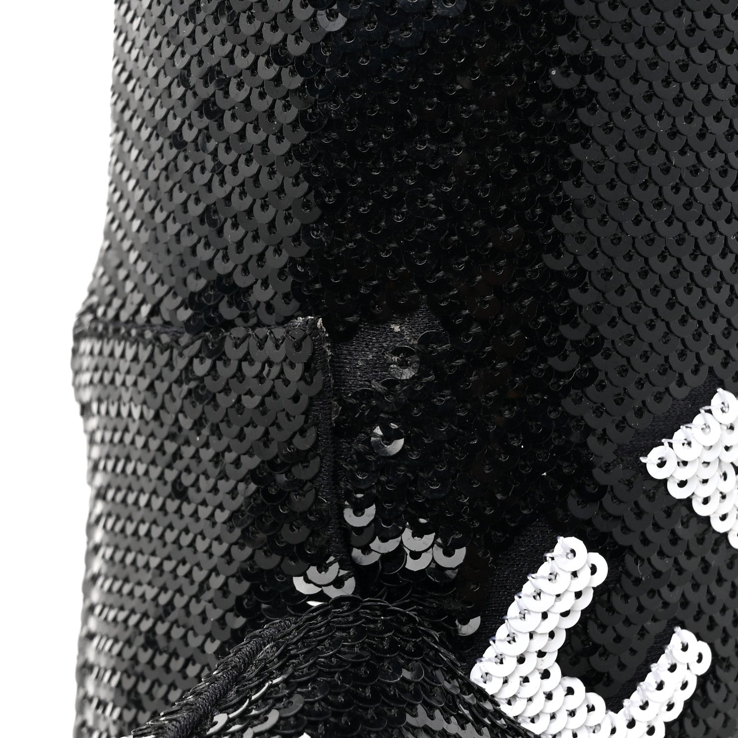 Balenciaga Sequin Spandex Logo 110mm Knife Thigh High Boots 37 Black 9 of 9