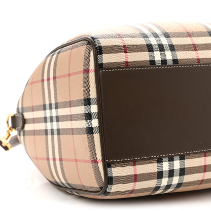 Burberry Horseferry Check Medium Bowling Bag Military 9 of 10