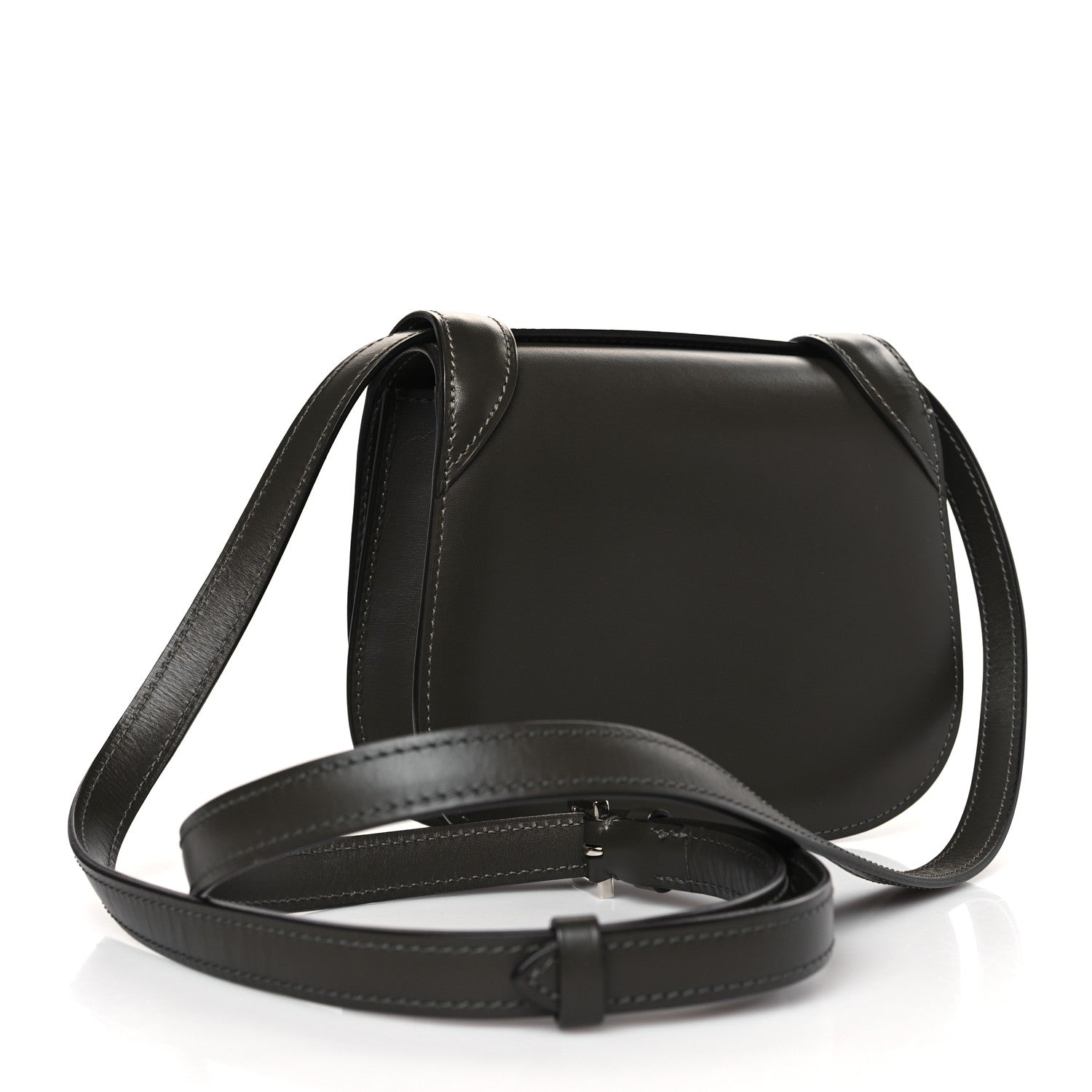 Moynat Box Calfskin Sac Mignon Kaki 3 of 8