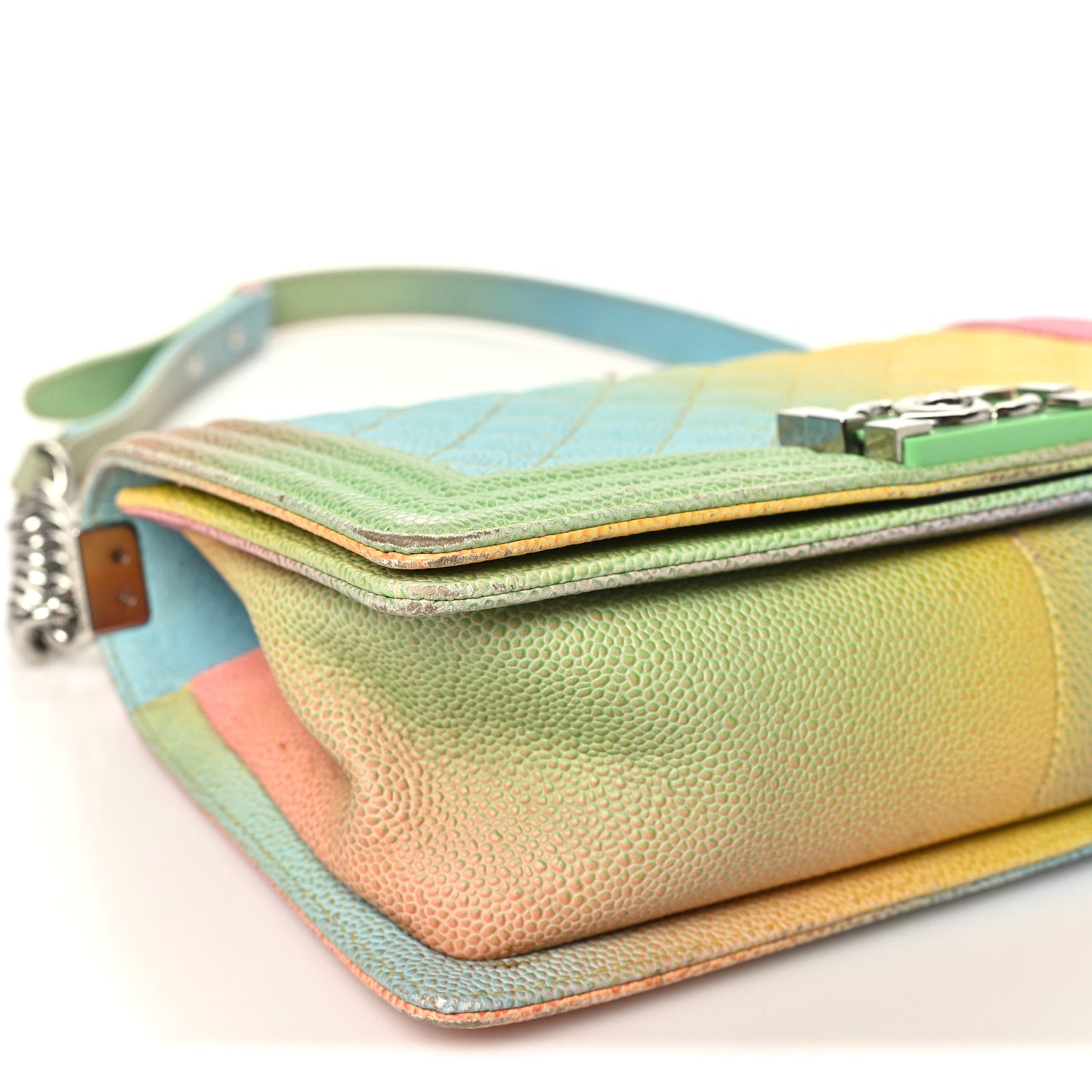 Caviar Quilted Medium Cuba Rainbow Boy Flap Multicolor Rainbow Boy Flap Multicolor