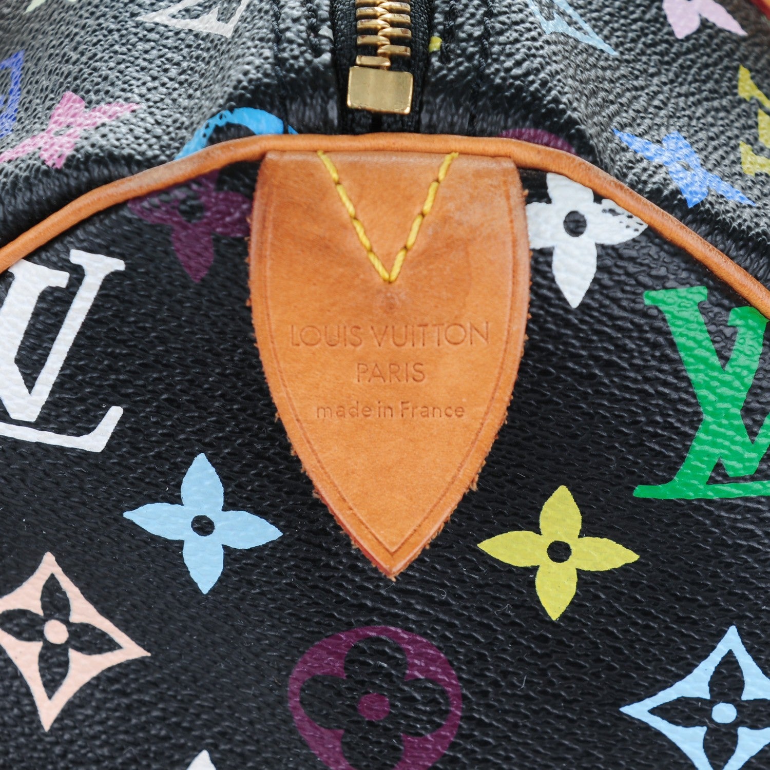 Louis Vuitton Monogram Multicolor Speedy 30 Black 7 of 8