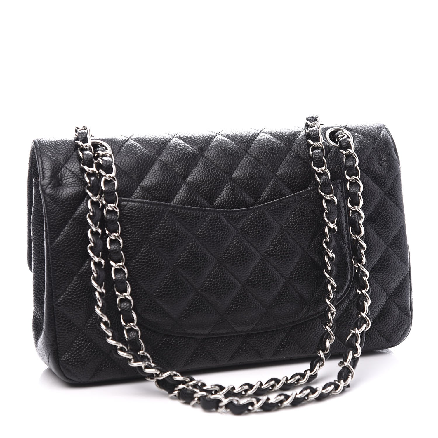 Chanel Caviar Quilted Medium Double Flap Black 2 of 10