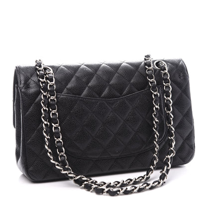 Chanel Caviar Quilted Medium Double Flap Black 2 of 10