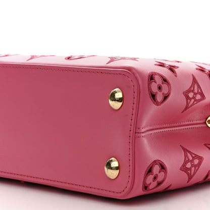 Louis Vuitton Calfskin LV Broderie Anglaise Capucines BB Pink 9 of 9