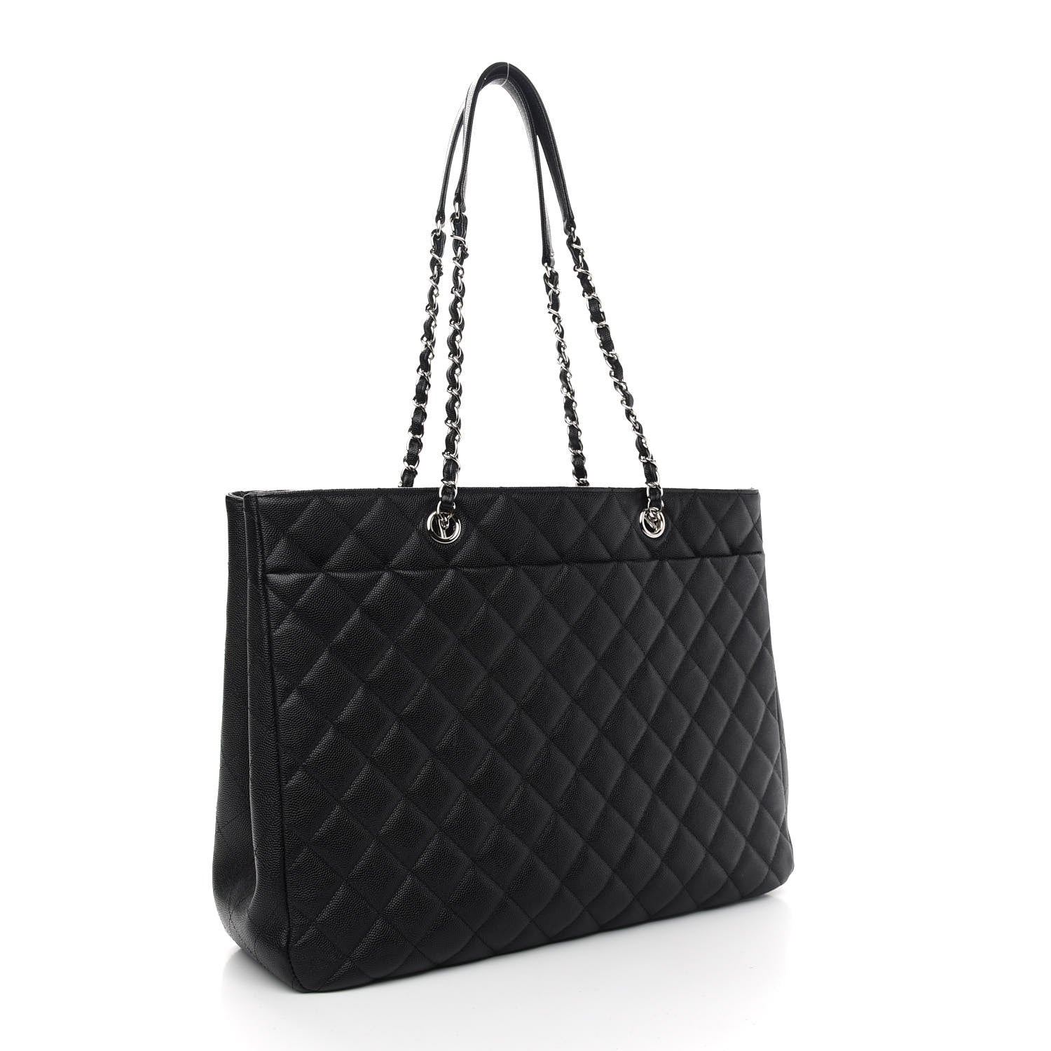 Chanel Caviar Quilted Large Shopping Tote Black 3 of 9