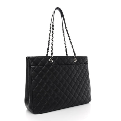 Chanel Caviar Quilted Large Shopping Tote Black 3 of 9