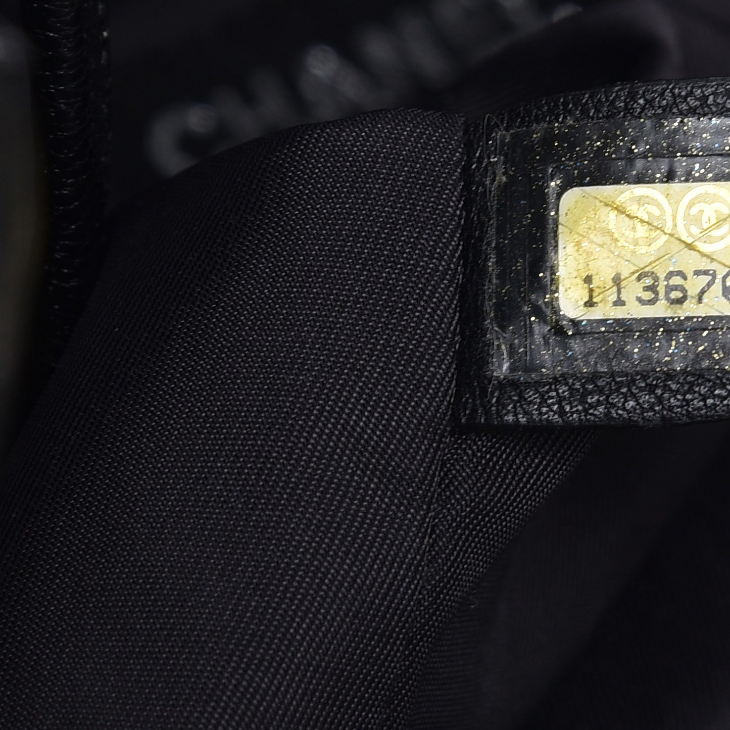 Coated Canvas Large Paris Biarritz Tote Black