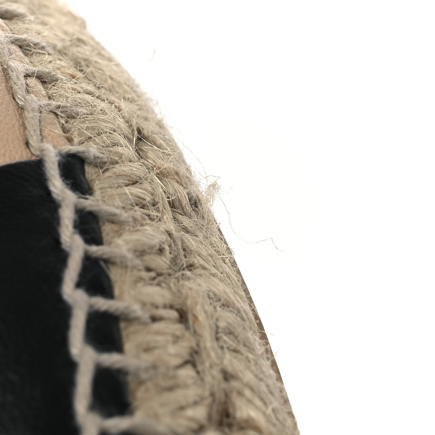 Lambskin CC Espadrilles 38 Beige Black