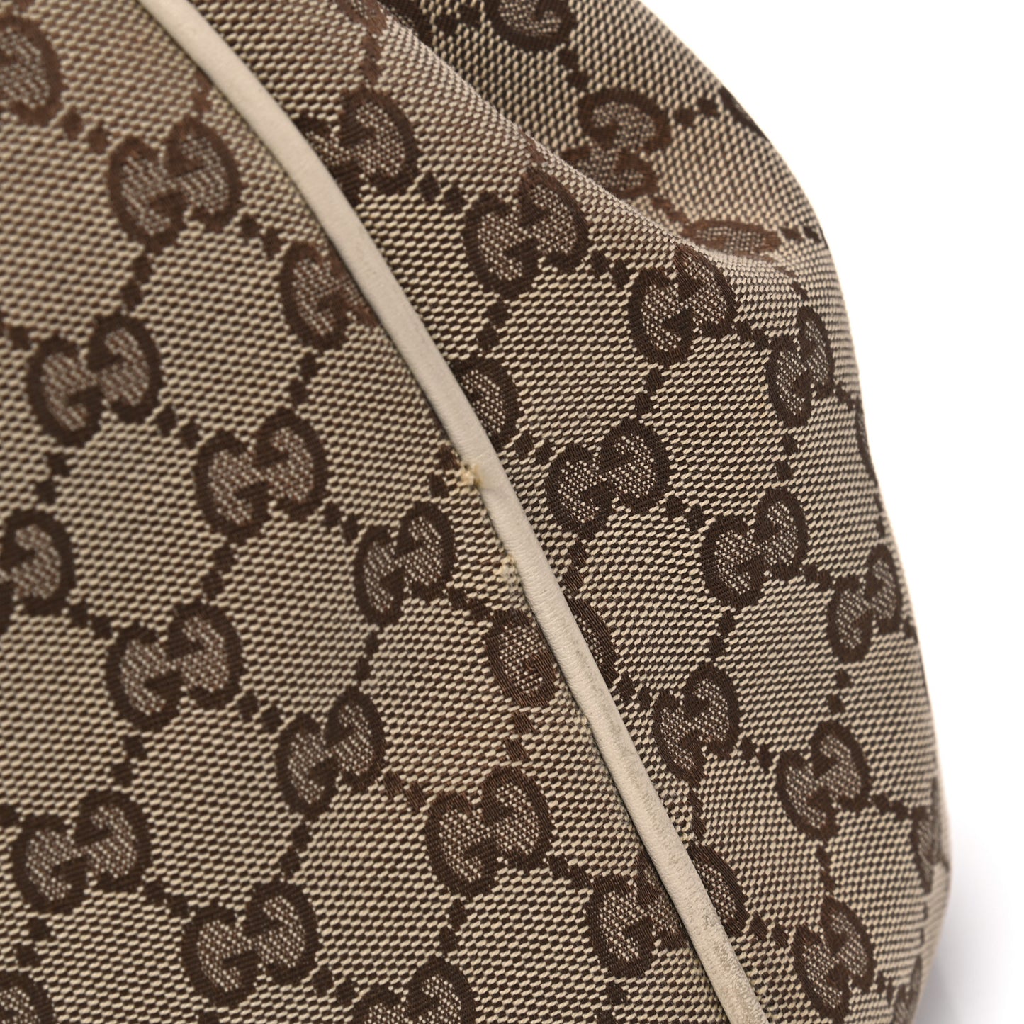 Monogram Peggy Braided Tote Off White