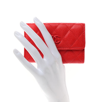 Chanel Caviar Quilted Incognito Flap Card Holder Red 2 of 9