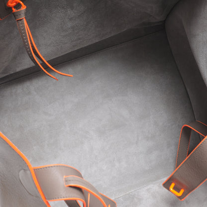 Celine Smooth Calfskin Large Phantom Luggage Grey Orange 7 of 9