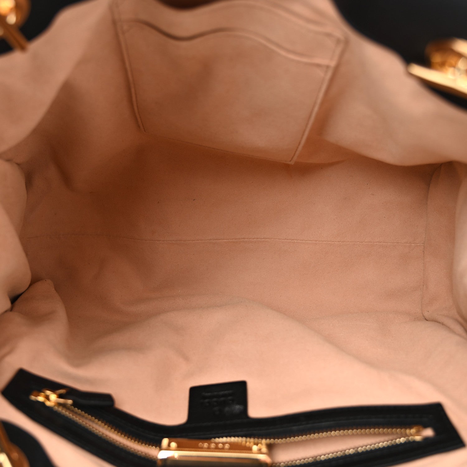 Gucci Guccissima Medium Padlock Tote Black 5 of 11