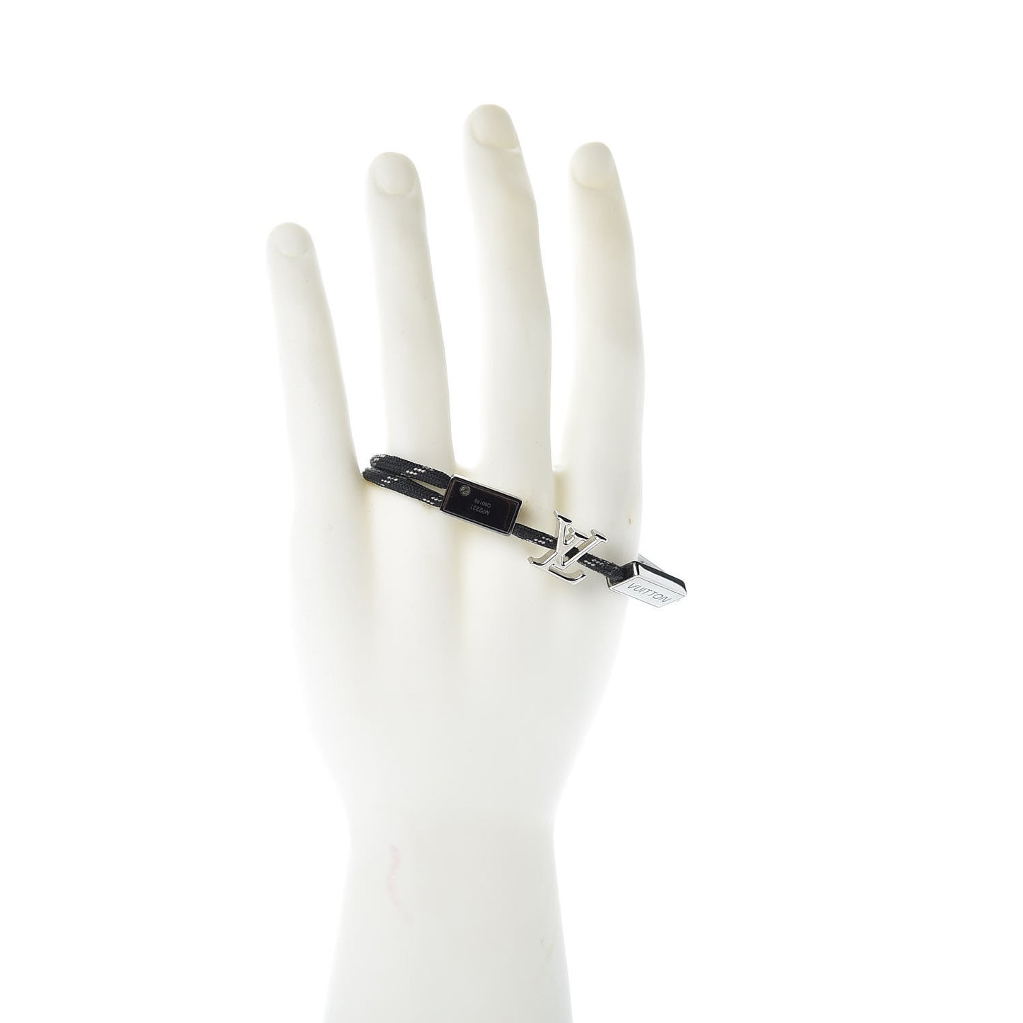 Nylon LV Satellite Bracelet M Black