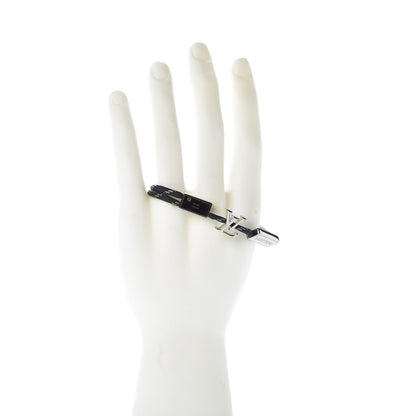 Louis Vuitton Nylon LV Satellite Bracelet M Black 2 of 8