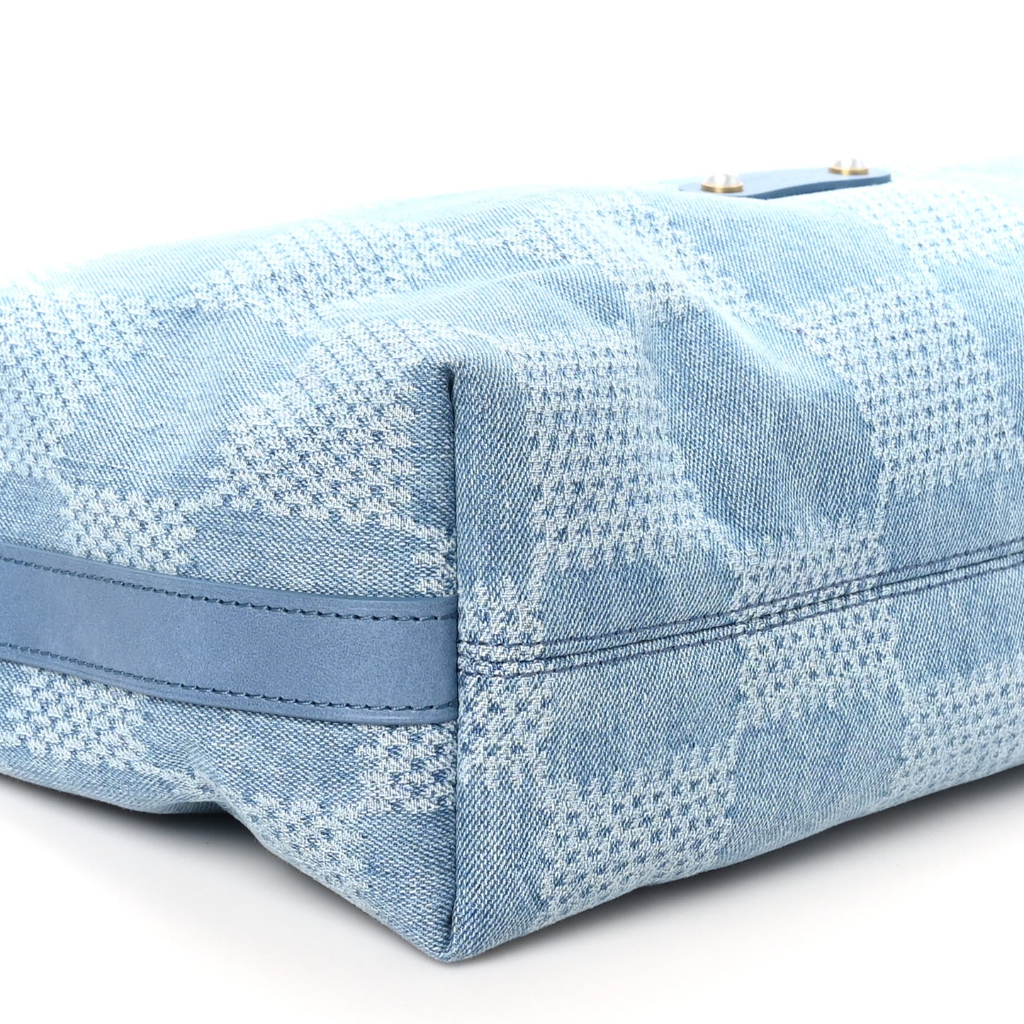 Damier Denim Vagabond Hobo Blue