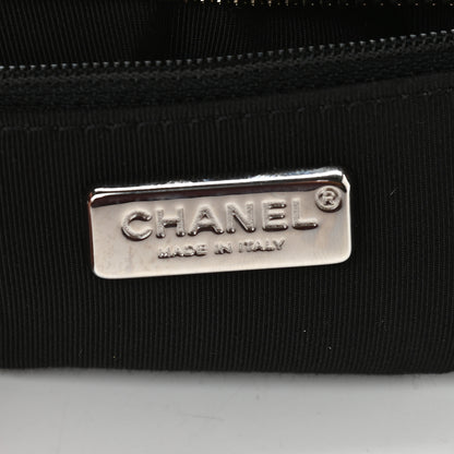 Chanel Tweed Calfskin Quilted Small Gabrielle Hobo Black Gold 8 of 9