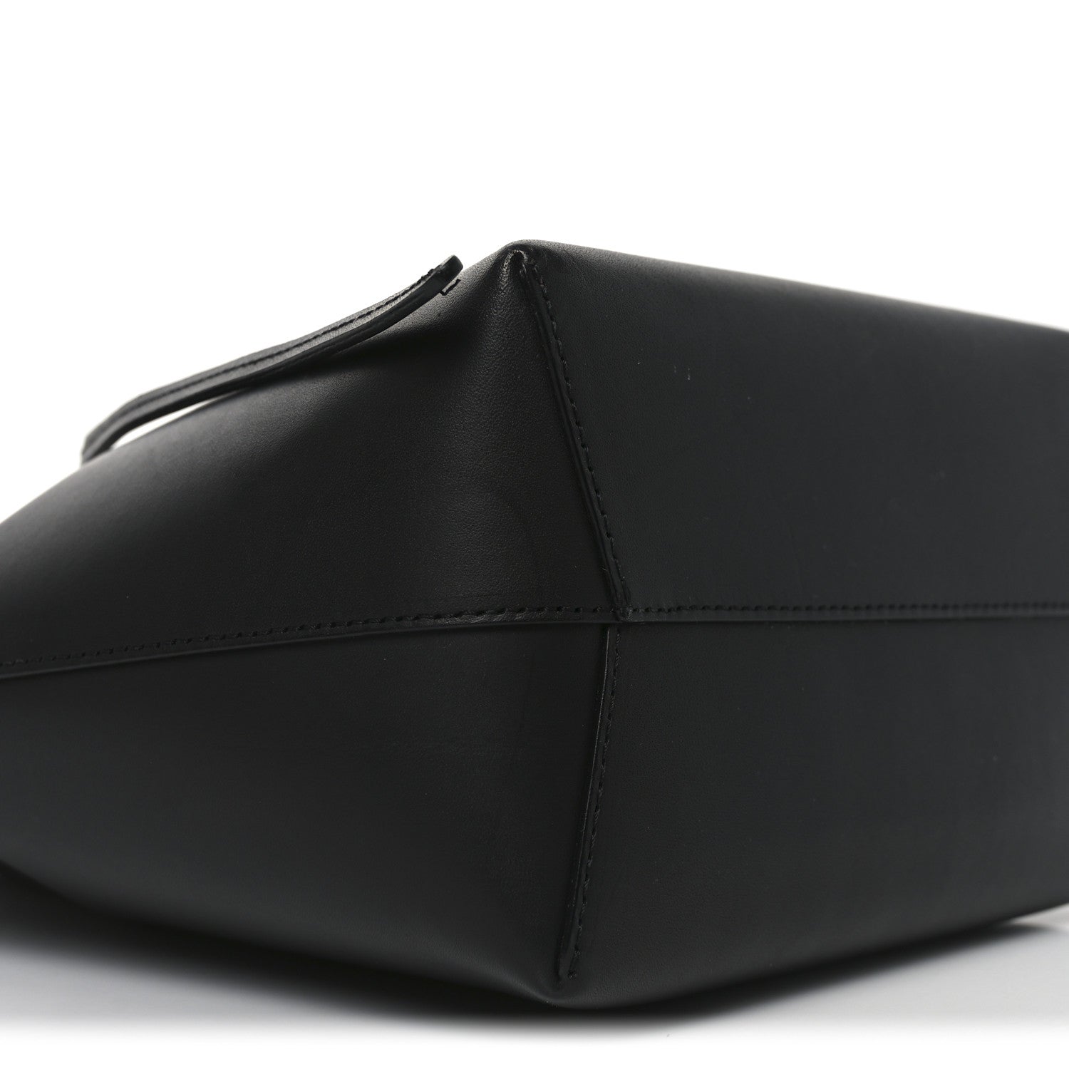 Mansur Gavriel Vegetable Tanned Calfskin Mini Bucket Bag Black Dolly 9 of 10
