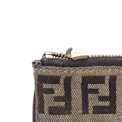Fendi Zucchino Coin Pouch Key Case Beige 6 of 10
