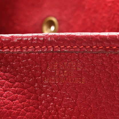 Hermes Taurillon Clemence Evelyne GM Rouge 6 of 10