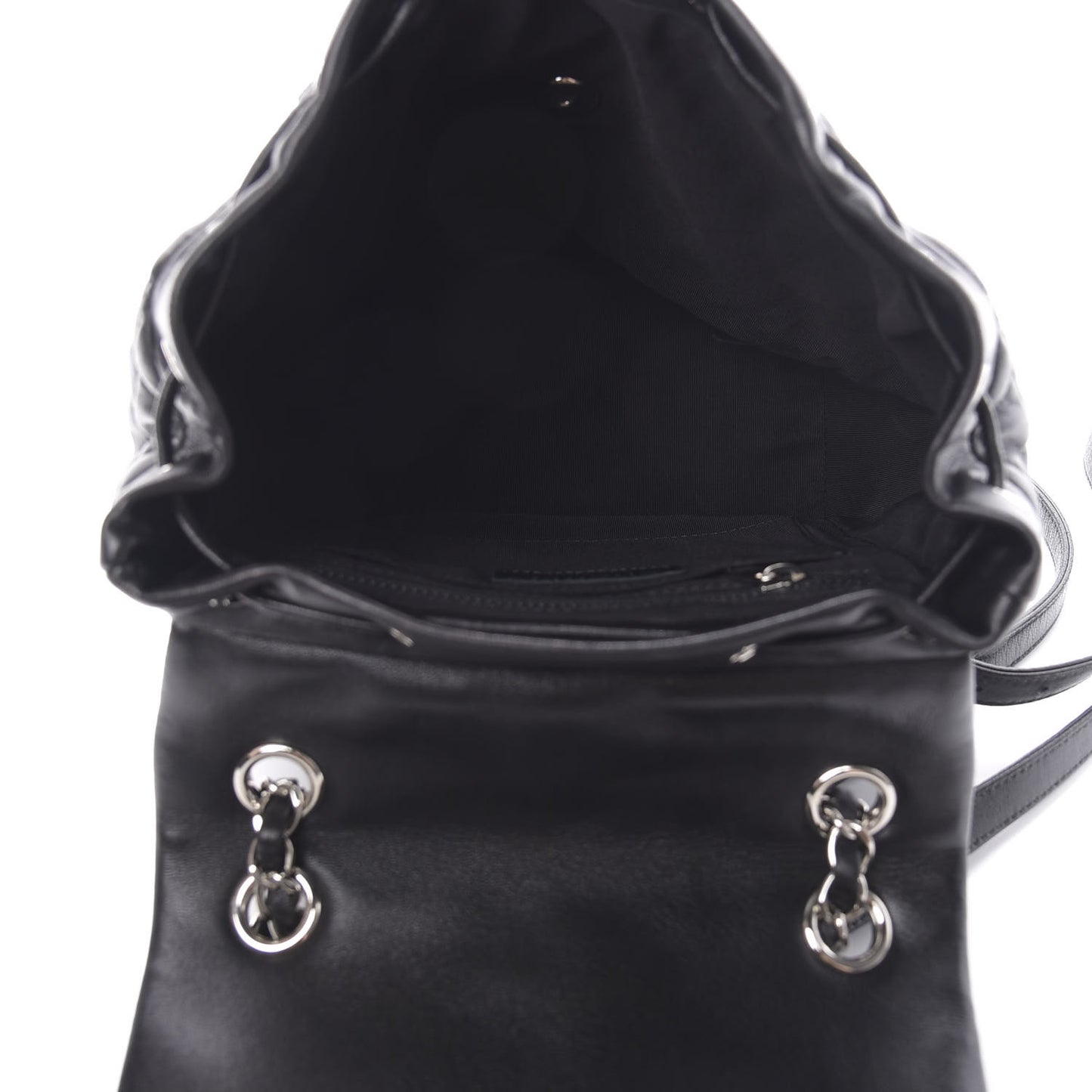 Lambskin Quilted Small Urban Spirit Backpack Black