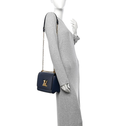 Louis Vuitton Epi Twist Shoulder Bag MM Indigo 2 of 9