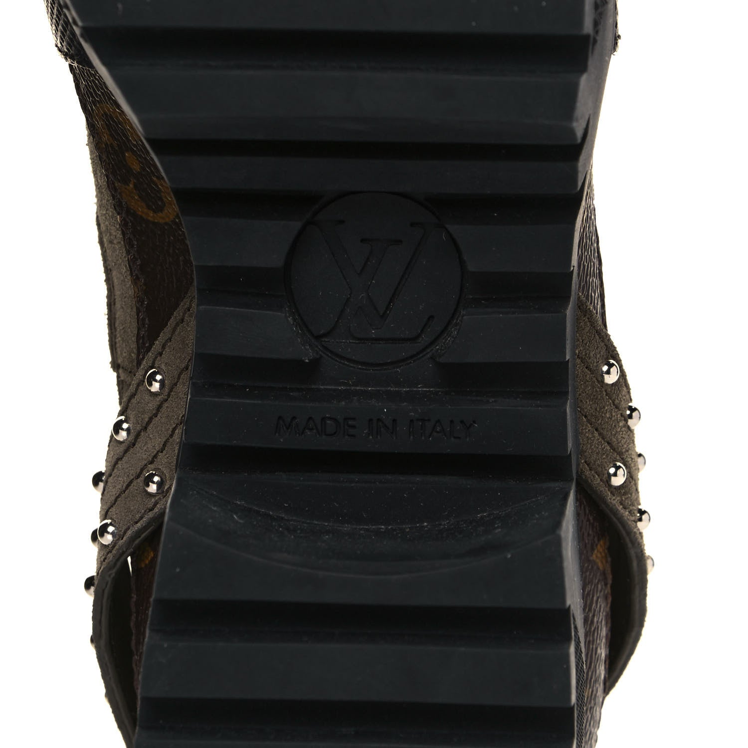 Louis Vuitton Suede Calfskin Monogram Laureate Platform Desert Boots 36 Kaki 7 of 7