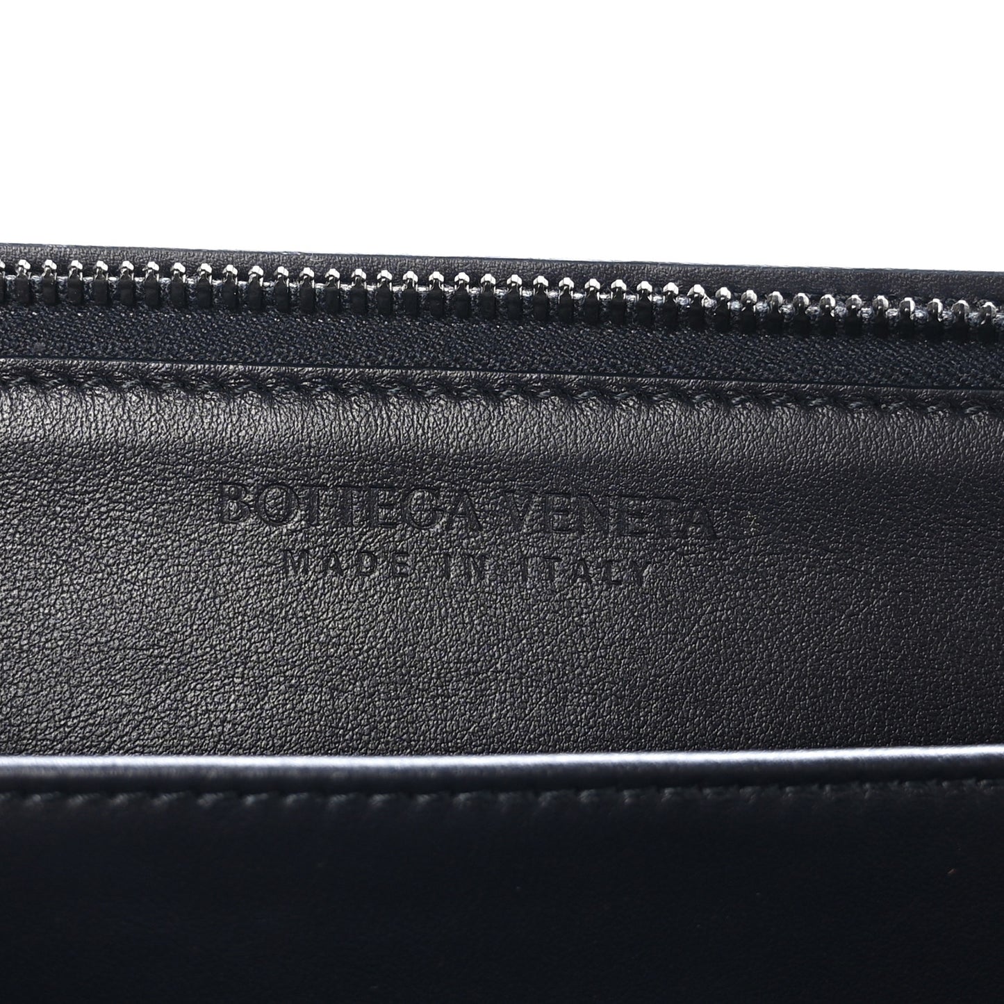 Calfskin Intrecciato Document Case Black