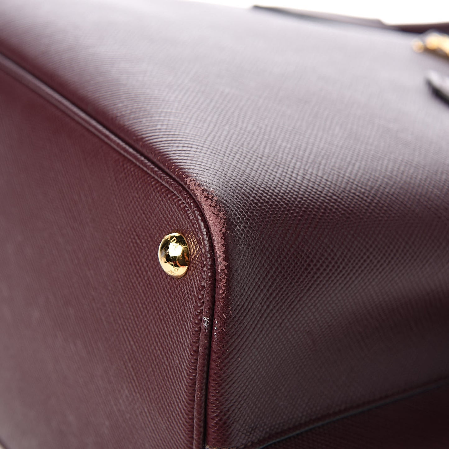 Saffiano Cuir Medium Double Bag Granato Marmo