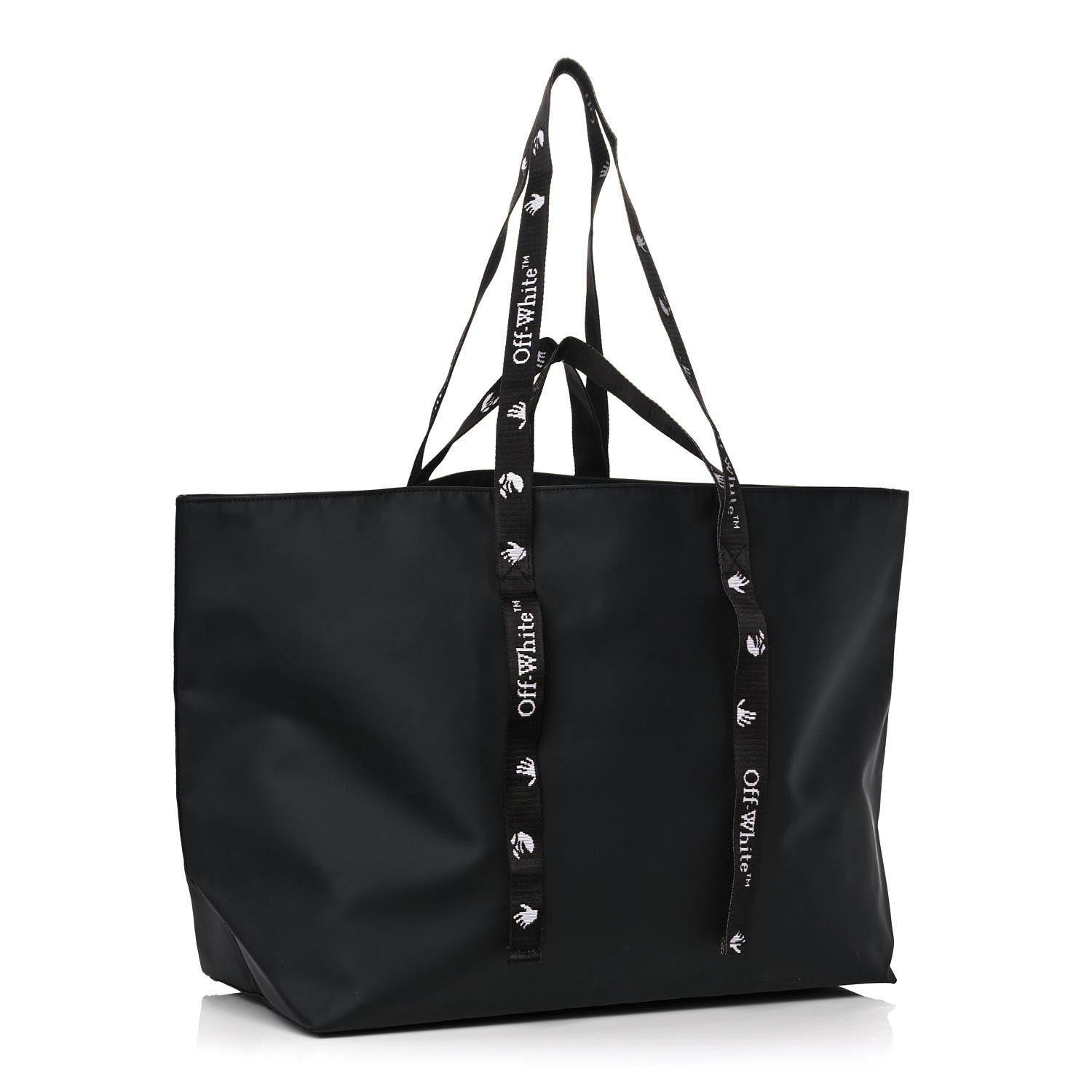 Off-White Nylon Sculpture Tote Bag Black 2 of 13