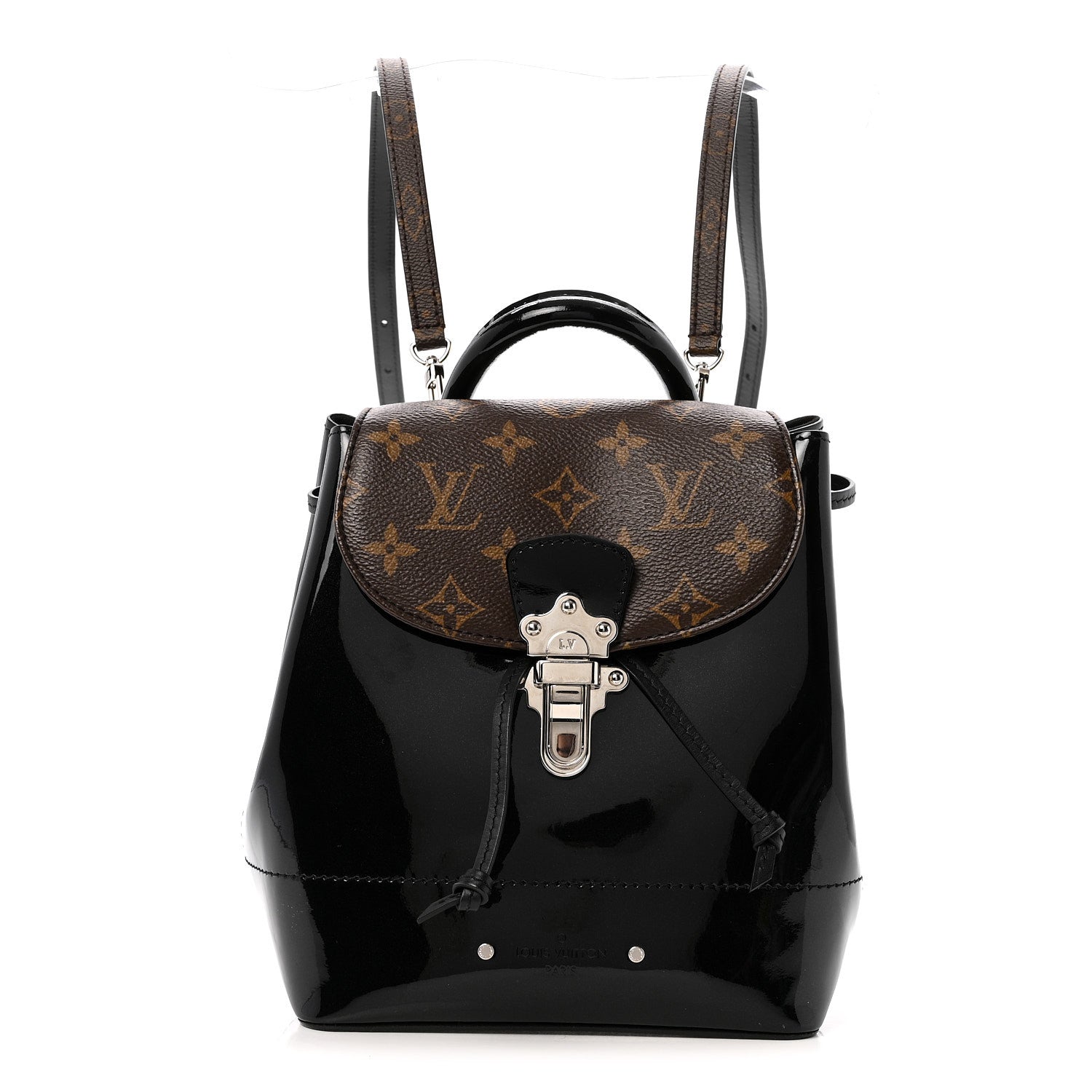 Louis Vuitton Patent Monogram Hot Springs Backpack Black 1 of 12