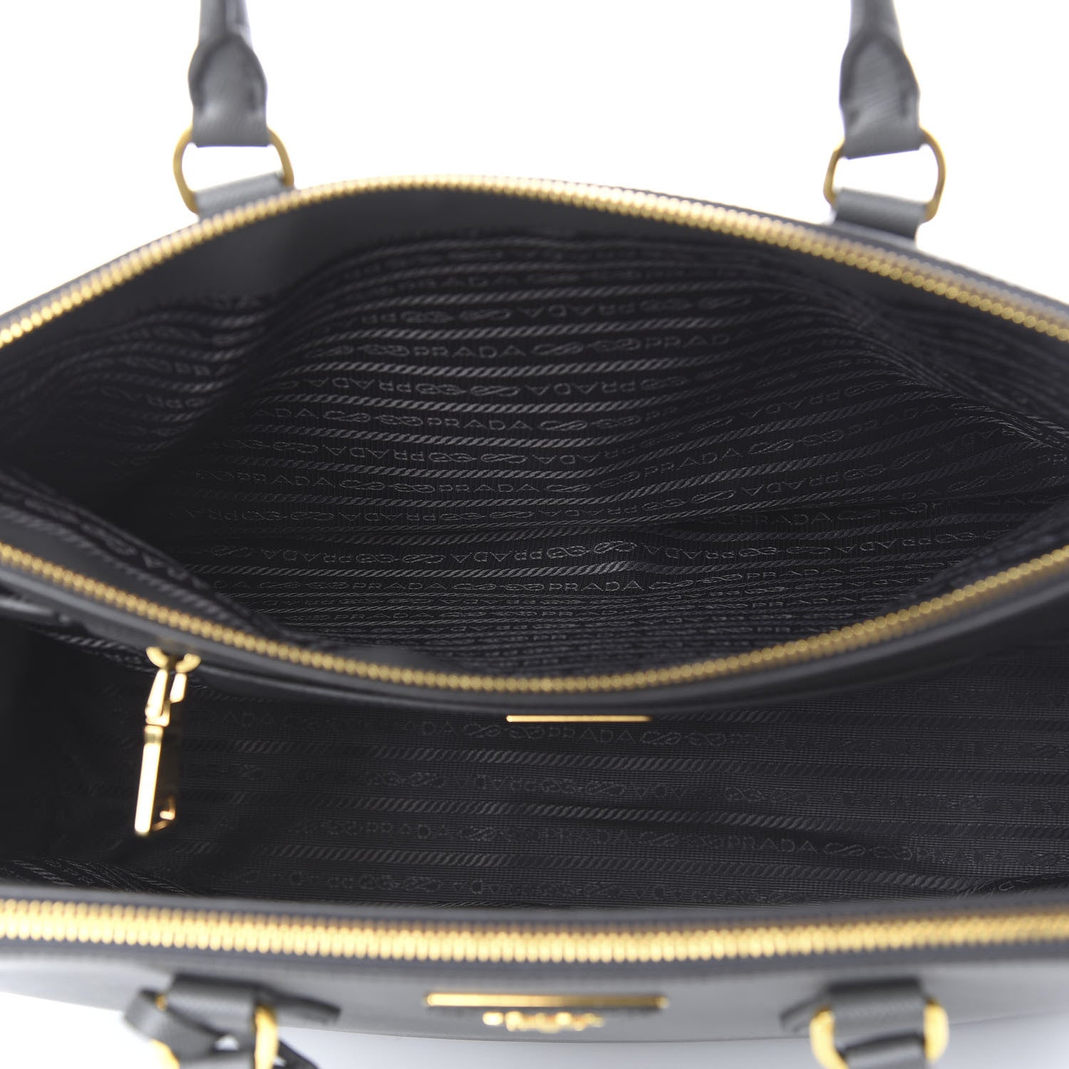 Prada Saffiano Large Galleria Double Zip Tote Marmo 6 of 10